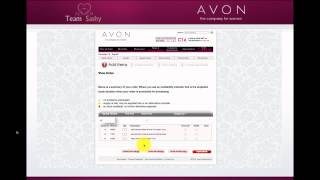 AVON Reps - How to place an order tutorial