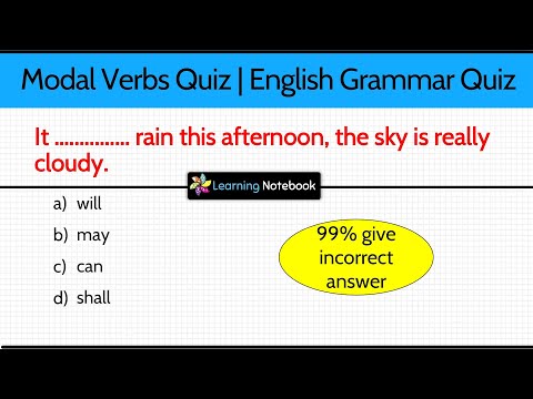 Modal Verbs Quiz। Grammar Quiz। English Quiz