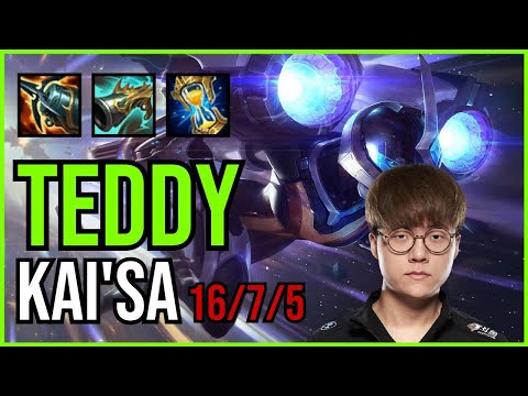 TEDDY - KAI'SA vs. XAYAH ADC | KR CHALLENGER | PATCH 11.2 | QUADRAKILL