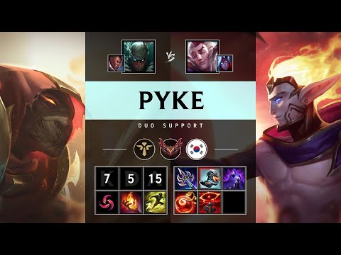 Pyke Support vs Rakan - KR Grandmaster Patch 25.14