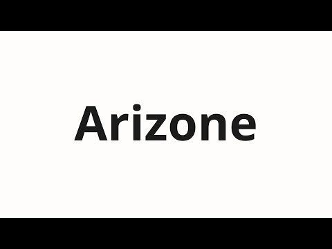 How to pronounce Arizone | Аризоне (Arizona in Russian)