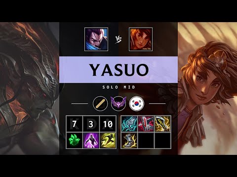 Yasuo Mid vs Taliyah - KR Master Patch 25.21