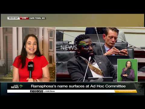 Ad Hoc Committee | Ramaphosa’s name surfaces at Ad Hoc Committee