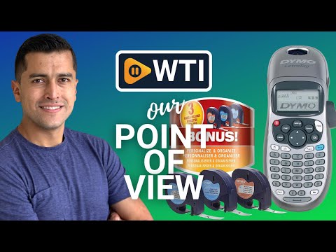 DYMO Label Maker with 3 Bonus Labeling Tapes | LetraTag 100H Handheld Label Maker & LT Label Tapes - WTI product video review