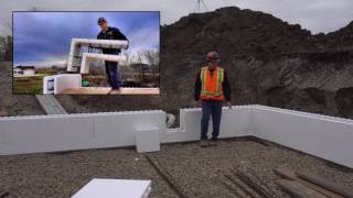 Building your ICF home - Starting to place Block
