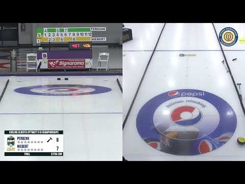 Boys Finals - Hiebert vs Perozak  - 2023 Curling Alberta Optimist U18 Boys Provincials