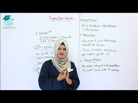Further Discussion On Transition Words | English Language | English Spoken