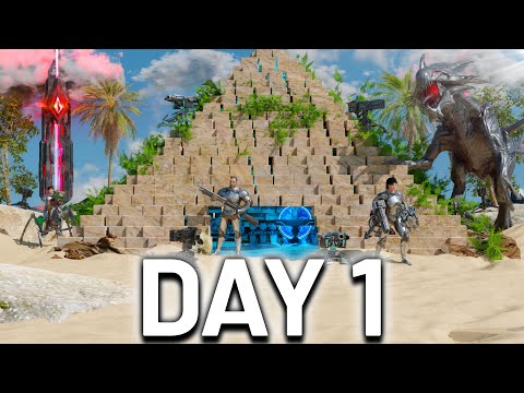 HOW A 30,000 HOUR TRIBE DOMINATES DAY 1 - 6 MAN | ARK PvP