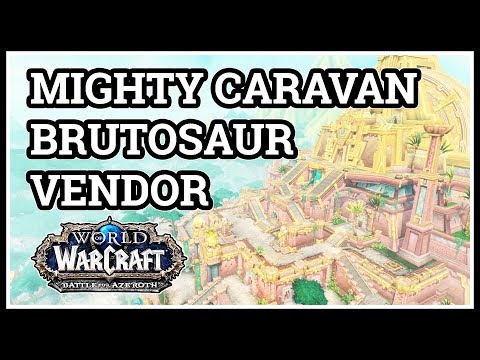 Mighty Caravan Brutosaur Horde Vendor Location