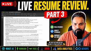 Resume Review for MERN, Java & Data Analytics | Real Resume Analysis & Job Tips 2026