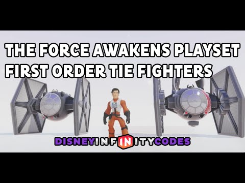 First Order TIE Fighter Vehicle Toys - The Force Awakens Playset - Disney Infinity 3.0