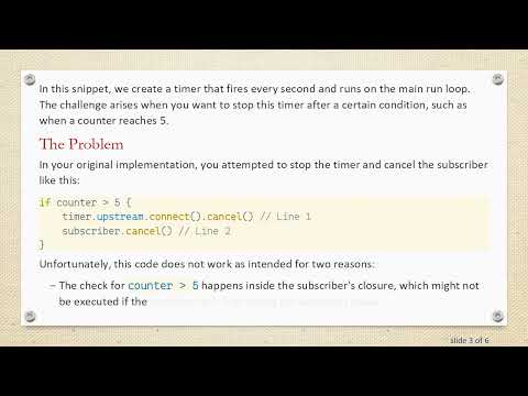 How to Stop a Timer Publisher in Swift Combine