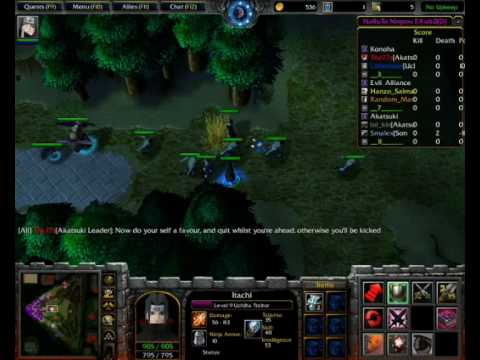 Lets Randomly Play Warcraft 3 (Naruto Ninpou) Part 1