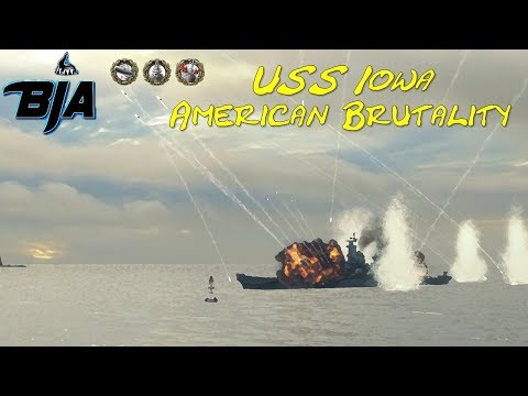 World of Warships- Iowa- American Brutality (227,000 Damage)