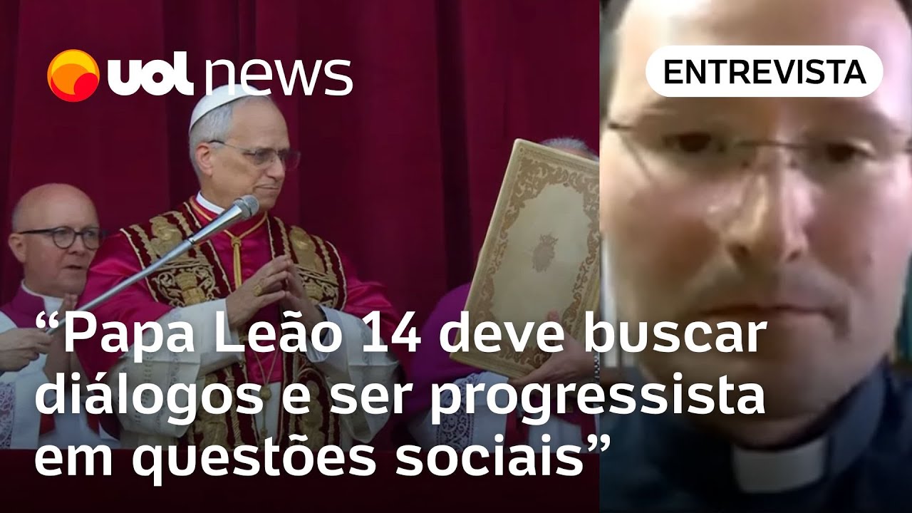 Papa Leão 14 deve ser firme na doutrina e progressista socialmente, afirma padre; veja entrevista
