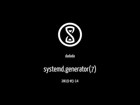 Talk: systemd.generator(7) (dadada)