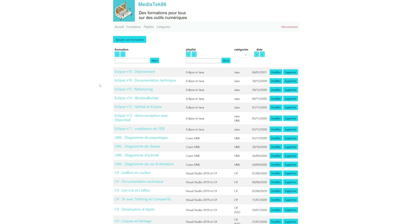 Vidéo de présentation MediatekFormation