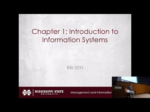 BIS 3233 - Chapter 1: Introduction to Information Systems