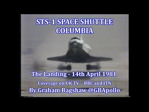 STS 1 LANDING - UK TV coverage 14th April 1981