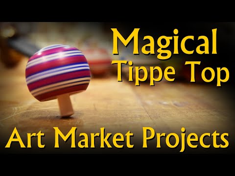 Make a Tippe Top on the Lathe for Profit and Amusement - Art Market Projects