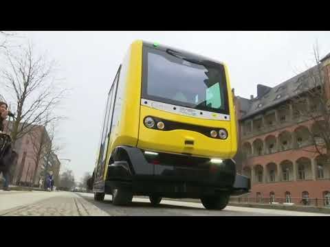 Testlauf für fahrerlose Busse in Berlin