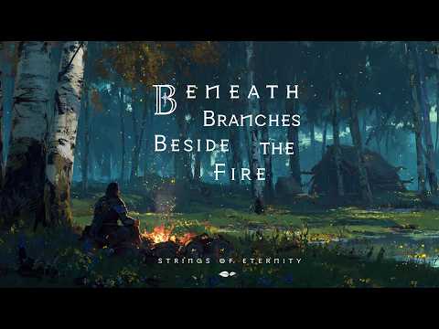 Beneath Branches beside the Fire | Fantasy Celtic Ambience | Relaxing Music [No Ads]