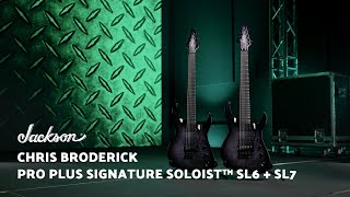 Video thumbnail for Chris Broderick Presents His Pro Plus Signature Soloist SL6 + SL7  | Jackson Guitars by Jackson Guitars