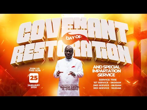COVENANT DAY OF RESTORATION SERVICE | 25, JANUARY 2026 | FAITH TABERNACLE OTA