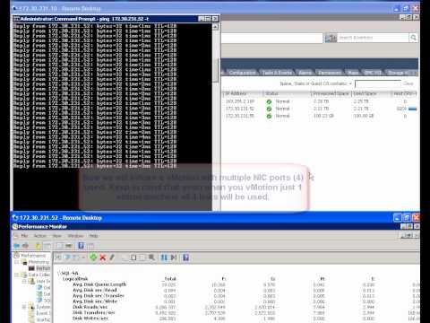Multi-NIC vMotion in vSphere 5 with SQL Server