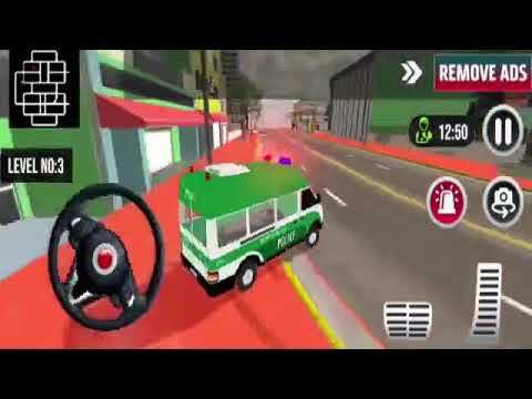✅Policeman Ambulance Van Driving - 911 Emergency Rescue Driving Simulator - Android Gameplay  BDFH63