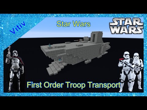 Star Wars AAL-1971/9.1 'First Order' Transport in Minecraft - Tutorial