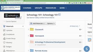 Calendar and Schoology