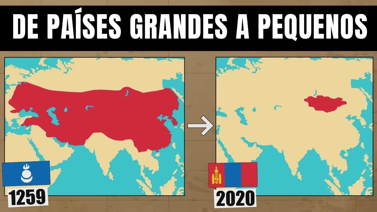 Grandes países que encolheram