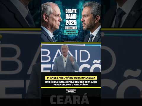 Ciro Gomes (PSDB) cobra Elmano Freitas (PT), por 14 anos de obra inacabada do Anel Viário em Fortaleza