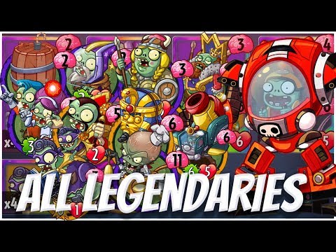 ALL Legendary Cards Challenge - Z-Mech Strategy Deck | Plants vs Zombies Heroes Gameplay (11/22)