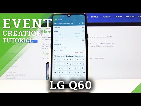 How to Add Event to Calendar in LG Q60 - Create Reminder