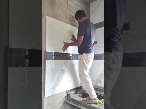 2×4 wall tile design #gharbanwana #homedecor #tilesfitting  #constructiontips #interiordesign