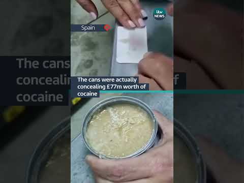 Police bust drugs gang with help of tinned tuna #itvnews #news #tuna #crime #spain #police