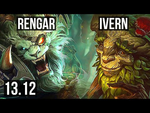 RENGAR vs IVERN (JNG) | 10/0/3, 66% winrate, Legendary | EUW Master | 13.12