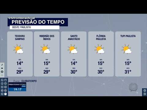 Temperaturas voltam a subir no Oeste Paulista