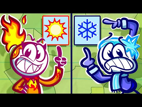 WEATHERmate gets it WRONG?! 🤔❄️🔥| Animated Cartoons Characters | Animated Short Films | Pencilmation