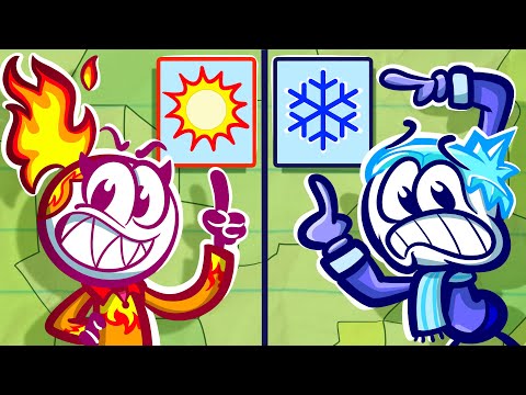 WEATHERmate gets it WRONG?! 🤔❄️🔥| Animated Cartoons Characters | Animated Short Films | Pencilmation