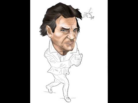 Caricatura di Liam nesson