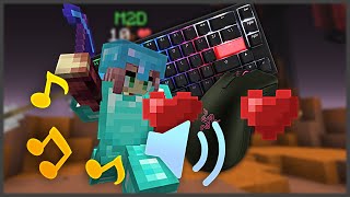 【マイクラ】手元動画から逃げたM2Dです。【スカイウォーズ】【Keybord & Mouse sounds】