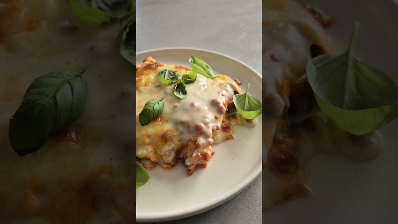 YouTube-Video: Klassische Lasagne mit cremiger Béchamelsauce und Parmesan