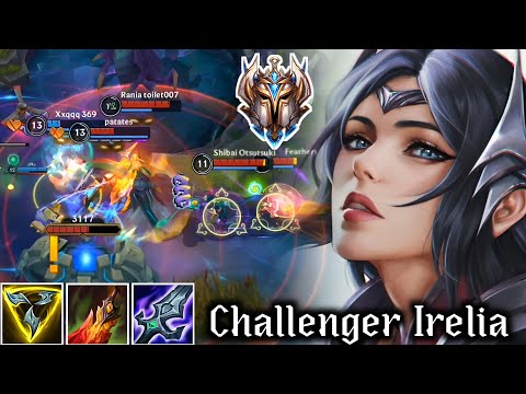 Wild Rift - Challenger Irelia Mid Lane VS Ahri Rank Gameplay