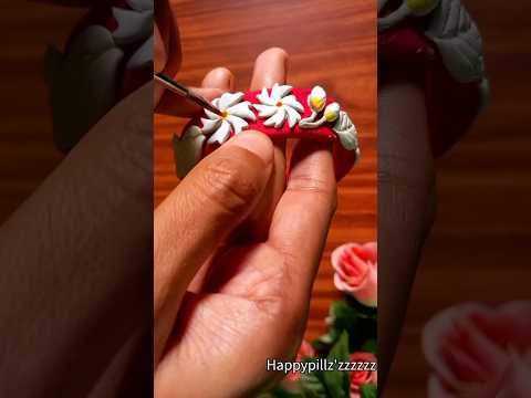 Handmade Clay Jewellery Making | Shiuli Flower 🌼  শিউলি ফুল 😍 Please Subscribe for Tutorials