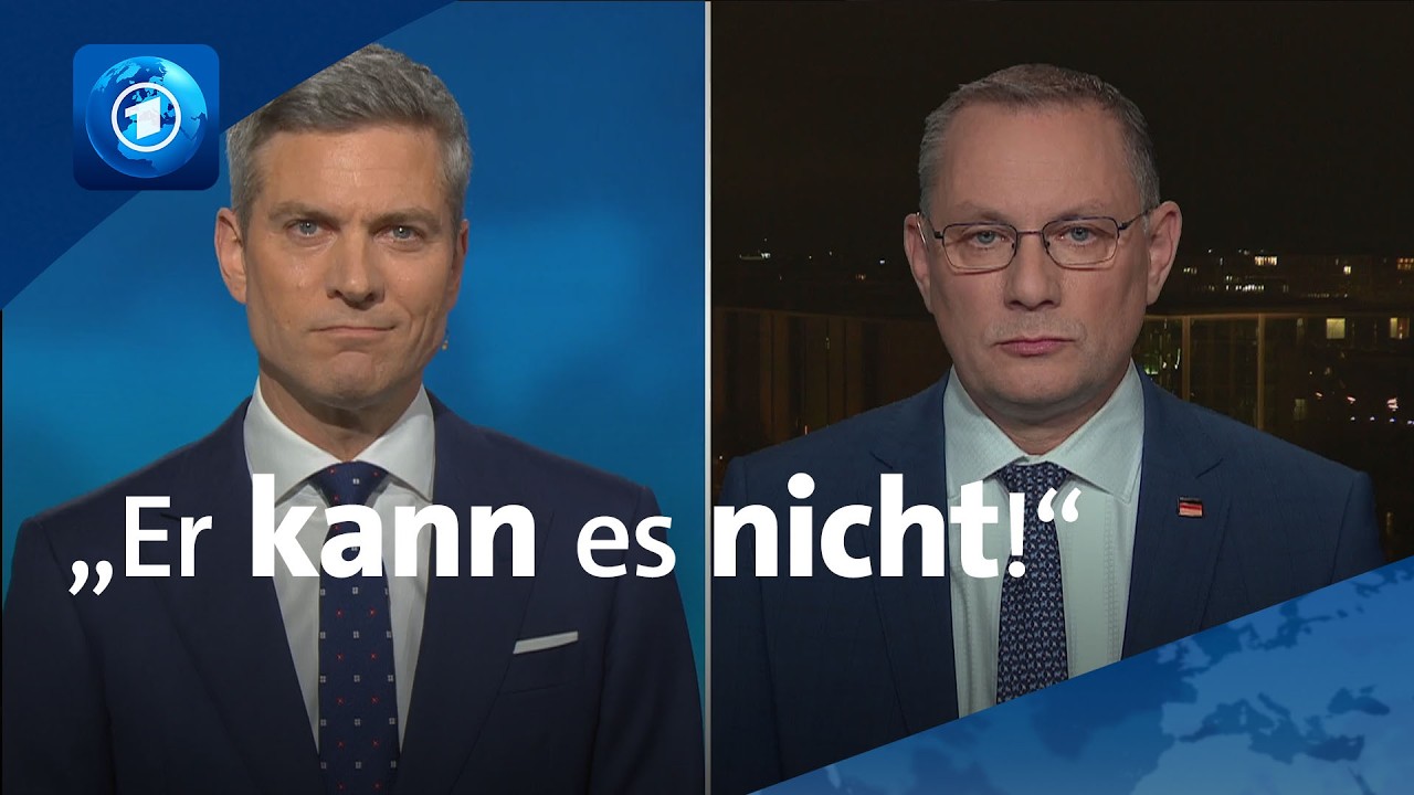 AfD-Vorsitzender Tino Chrupalla über ein Jahr Bundeskanzler Merz | tagesthemen-Interview