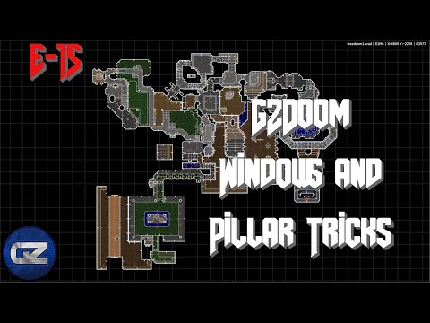 GZDoom Mapping - Windows and Pillar Tricks - Tutorial 15 | Ultimate Doom Builder(UDB)