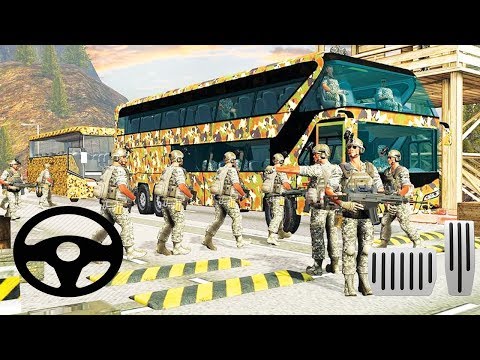 Offroad US Army Bus Transport Simulator: US Soldier Transport Game - Android GamePlay 3D